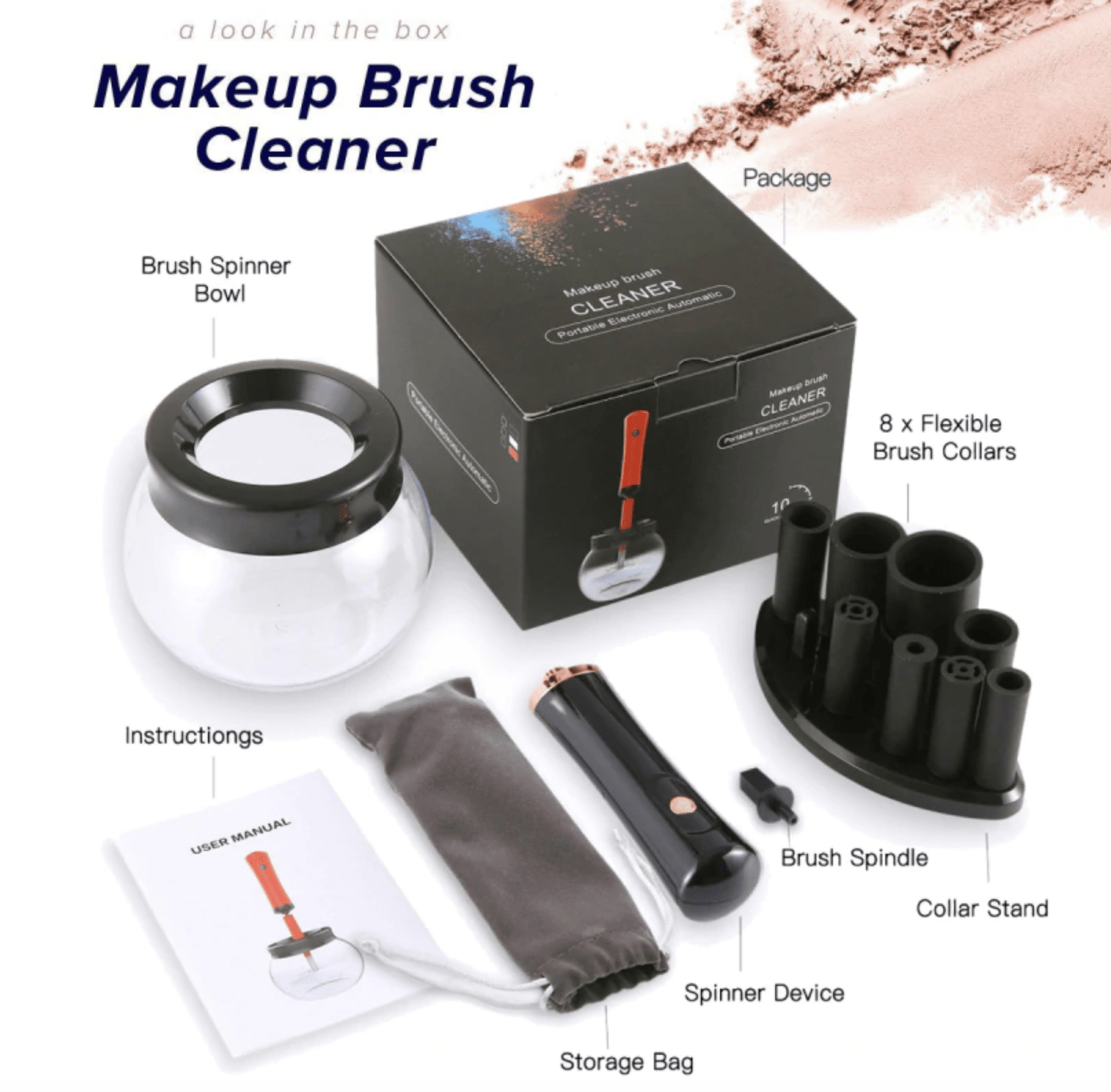 Makeup Brush Electric Cleaner