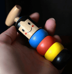 Little Wooden Man Who Can't Beat Interesting Magic Toy