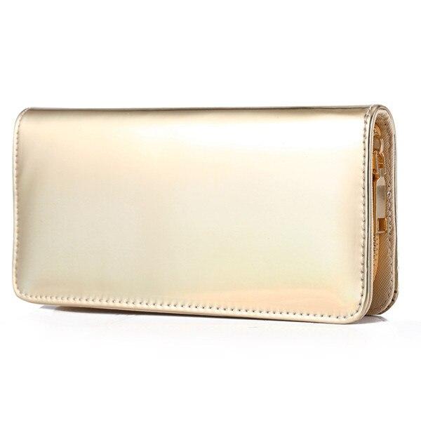 Hologram Zipper Clutch Wallet Women Long Wallets Money Purse Female Slim Wallet Organizer Card Holder Phone Coin Purse