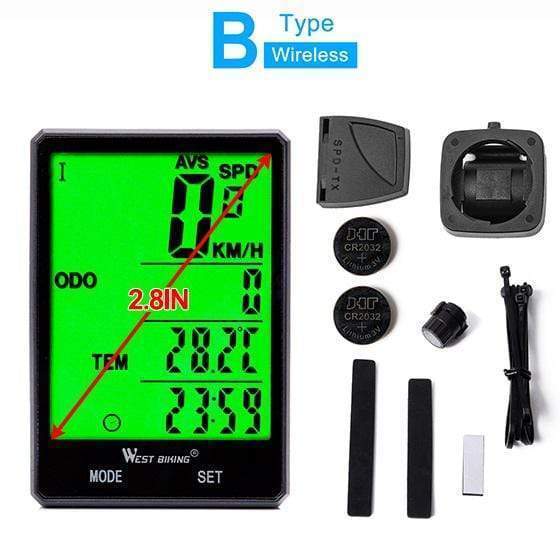 Bike Computer Wireless Speedometer Odometer