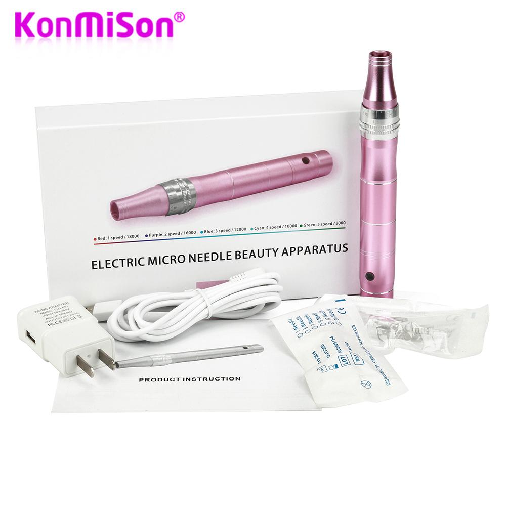 Electric Micro Tiny Needles Derma Pen Professional Wireless Electric Skin Care Kit Tools Microblading Derma Tattoo Gun Tools Pen