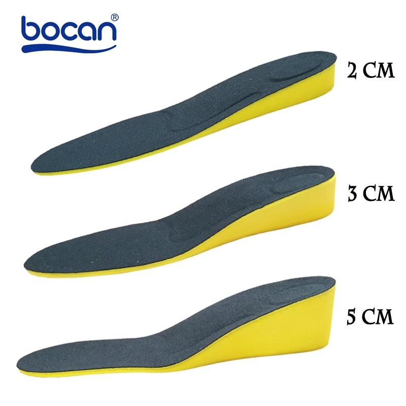 Height increase insoles for men/women 2/3/5 cm up invisiable arch support orthopedic insoles shock absorption blue/black color