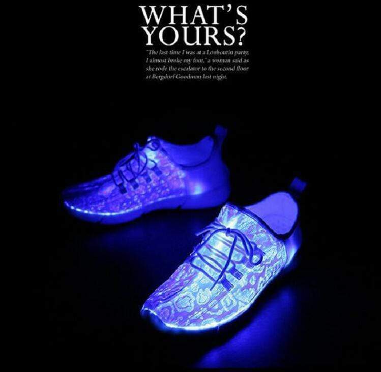 Luminous Fiber Optic Shoes