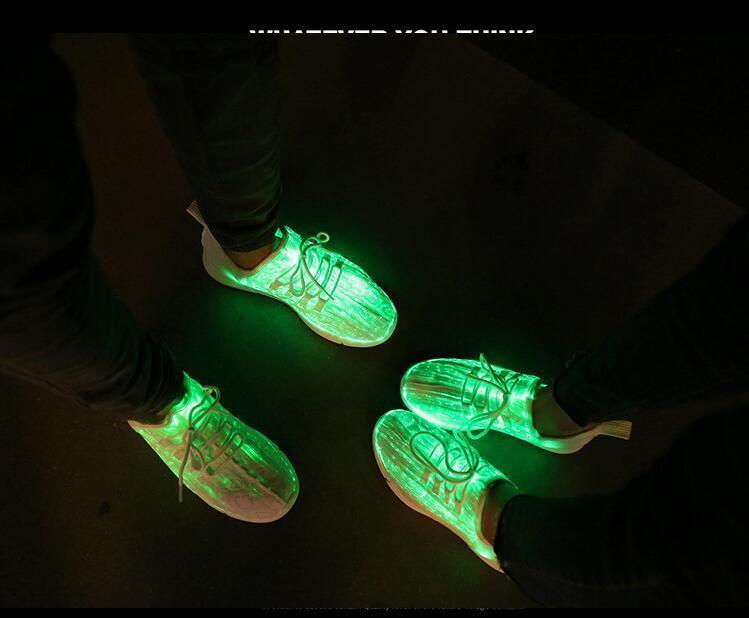 Luminous Fiber Optic Shoes