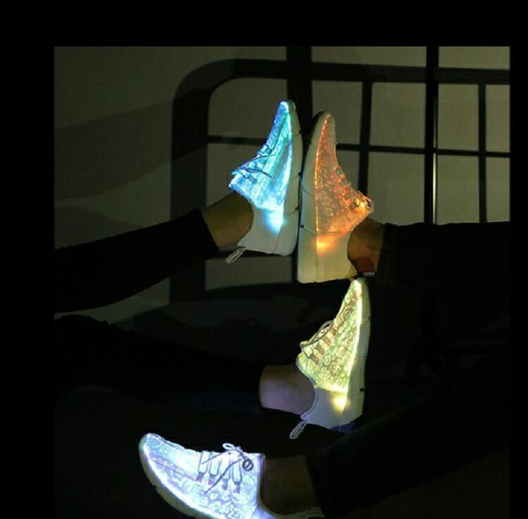 Luminous Fiber Optic Shoes