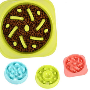 Slow Feeder Dog Bowl Eating Maze Puzzle