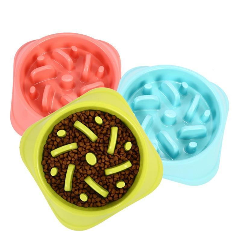 Slow Feeder Dog Bowl Eating Maze Puzzle