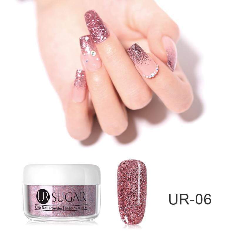 Glitter Dip Powder Nails At Home