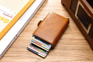 RFID Blocking Vintage Business Wallet