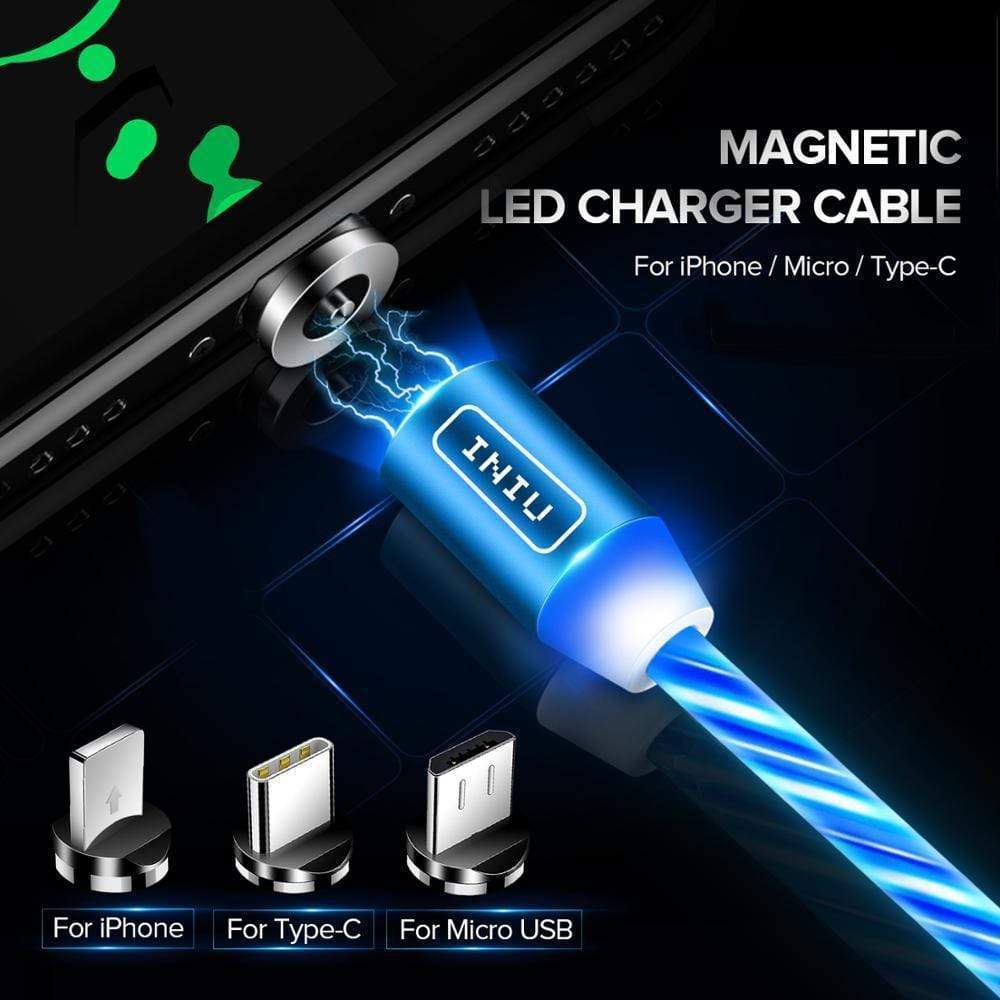 LED Magnetic 3 in 1 USB Charging Cable