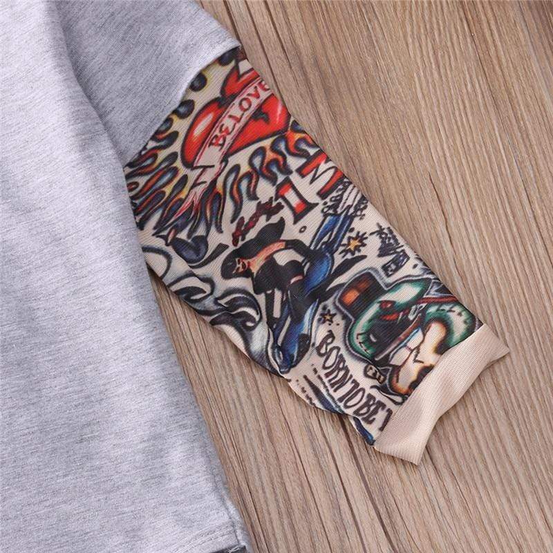 Sleeve Tattoo Baby Romper