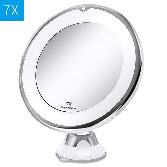 10x Magnifying LED Lighted Makeup Mirror