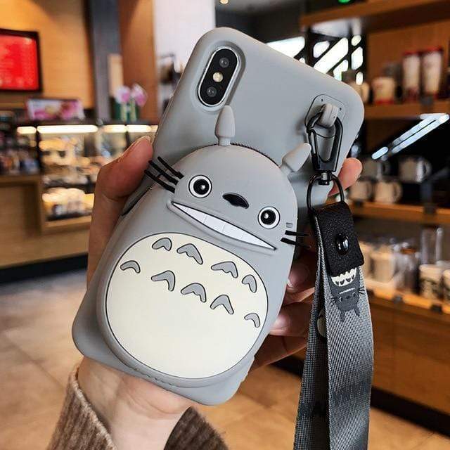 Cartoon Storage Phone Case For iPhone/Samsung