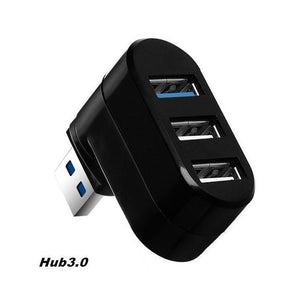 Mini Rotatable 3-Port USB Hub