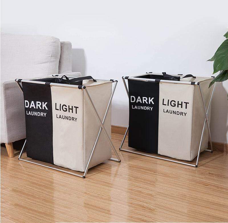 Laundry Sorter Organizer Basket 3 Bag Separator