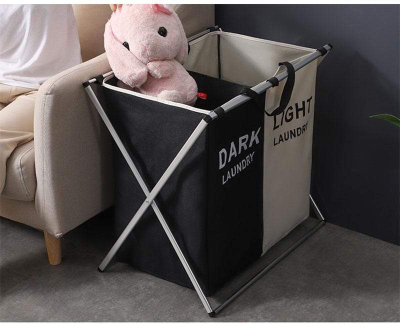 Laundry Sorter Organizer Basket 3 Bag Separator