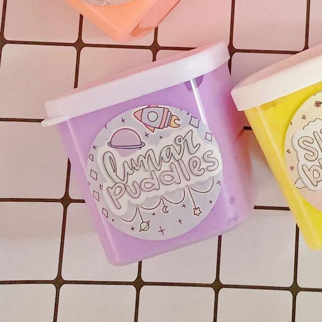 Multicolor foam tent mud poke vent mud decompression toys children's educational toys slime charms  butter slime  slime cloud