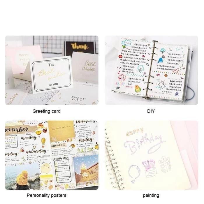 Double Line Outline Pen For Gift Card Writing & Drawing 8PCS