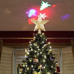 Projection Christmas Tree Topper Star LED