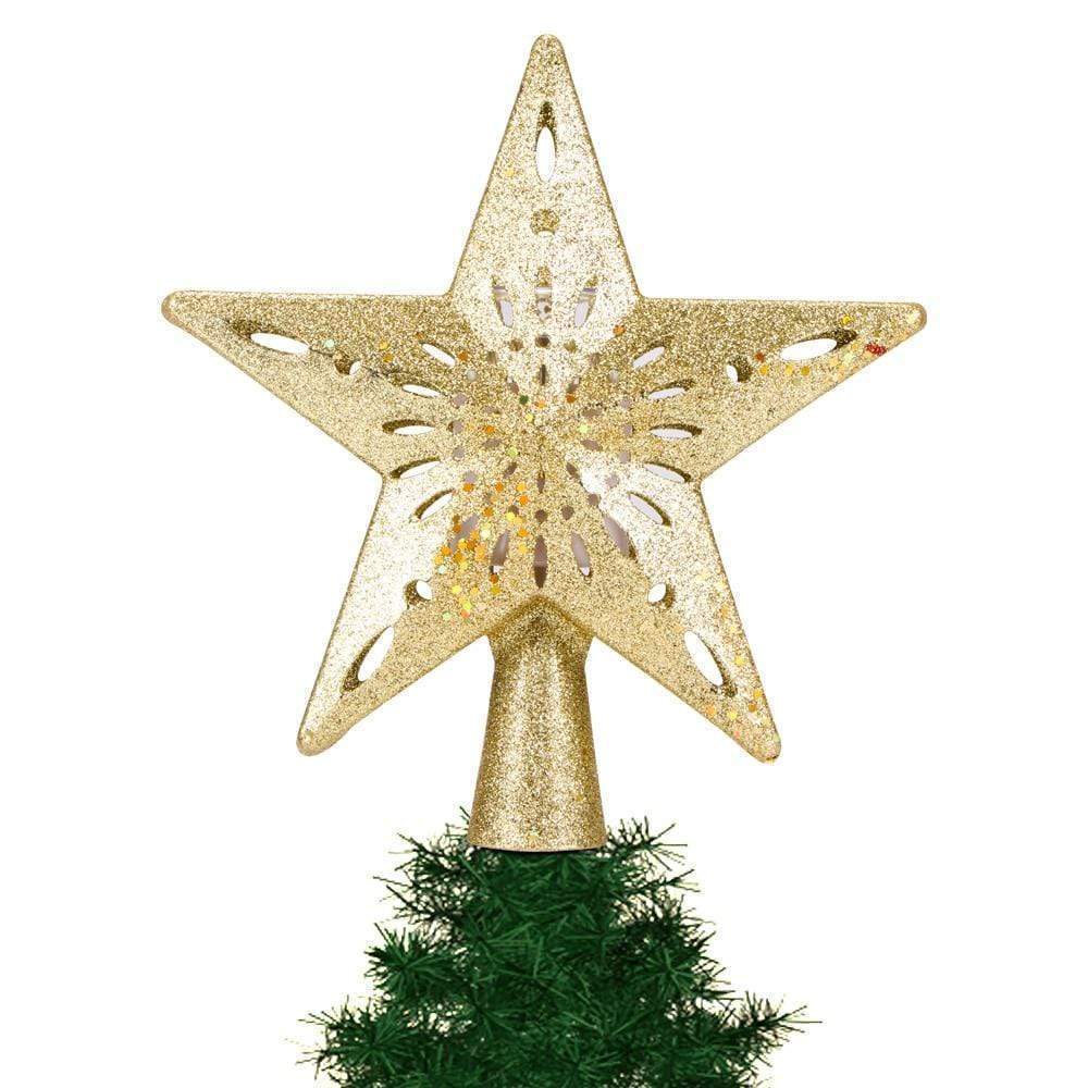 Projection Christmas Tree Topper Star LED