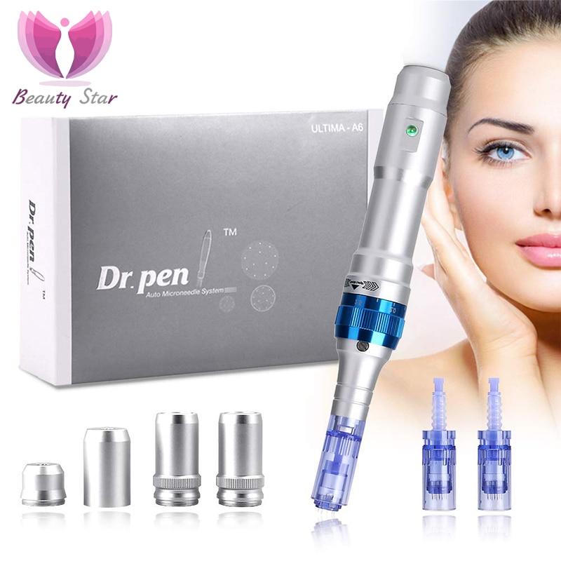 Beauty Star Electric Ultima Dr. Pen A6 Permanent Microblading Tattoo Needles Derma Pen Acne Scar Removal Dr. Pen A6 Microneedle