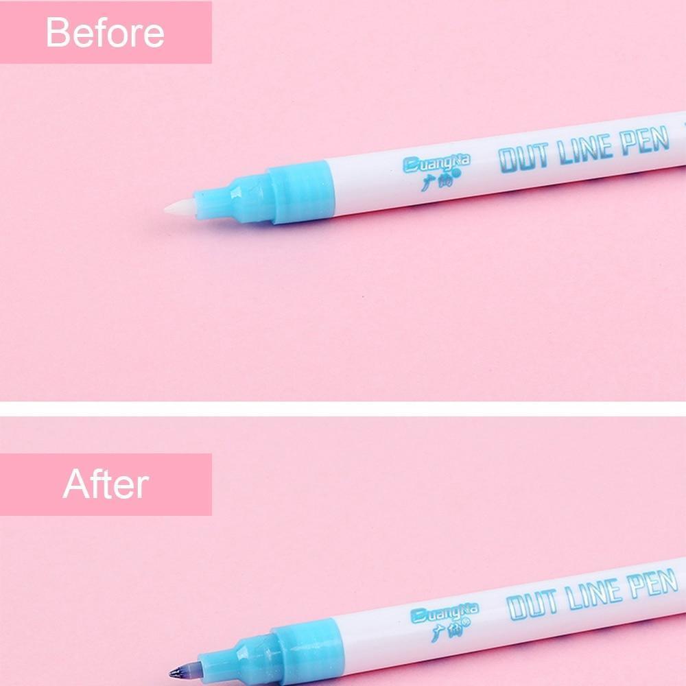 Double Line Fluorescent Pen