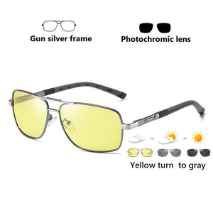 Brand Polarized Photochromic Sunglasses Men Day Night Vision Dual Eyes Protect Sun Glasses Unisex driving goggles oculos de sol