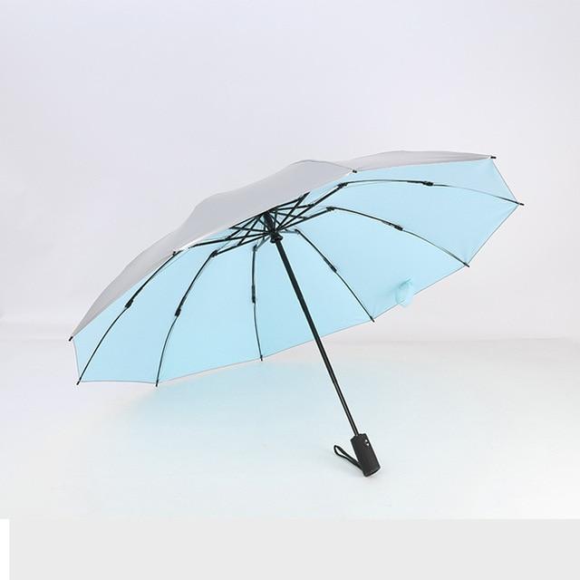 Inverted Windproof Umbrella with Teflon Coating,10 Ribs Auto Open & Close Travel Umbrella,Portable Reverse Outdoor sun Umbrellas