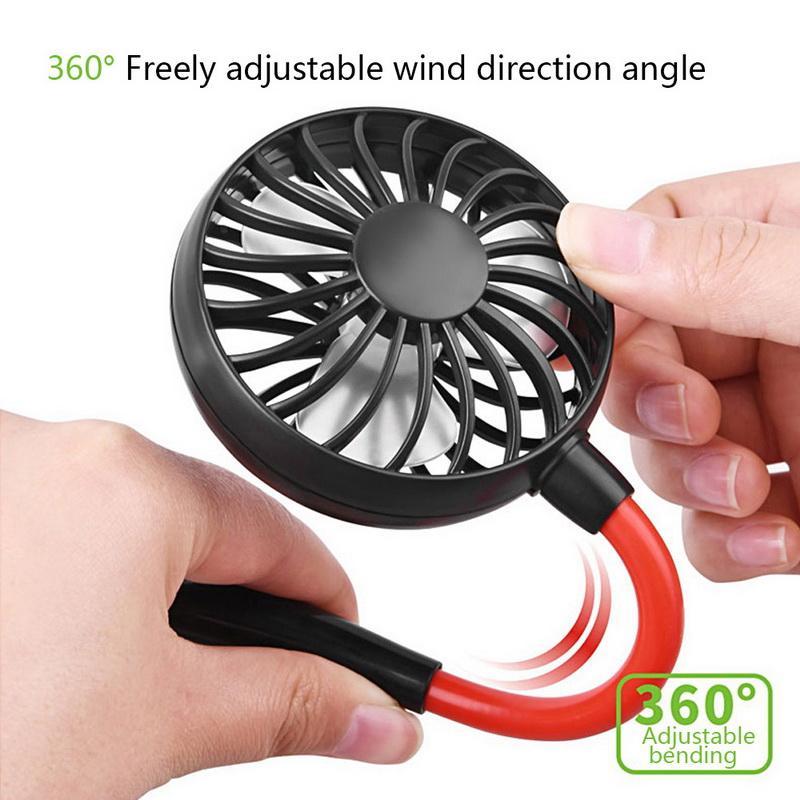 Portable Neckband Fan Usb Rechargeable