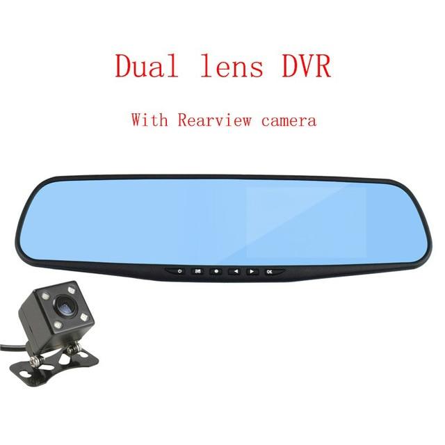 DVR Dual Lens Car Camera Full HD 1080P Video Recorder Rearview Mirror With Rear view DVR Dash cam Auto registrater