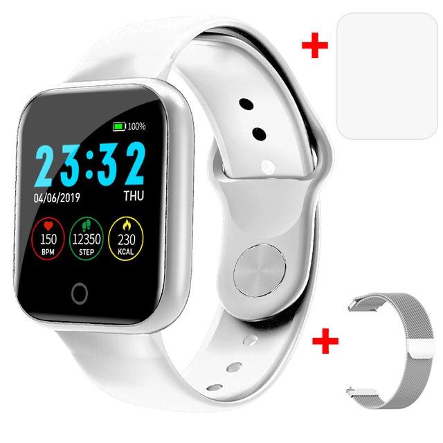 LEMDIOE Women Smart Watch Men Health Monitor Call Message Reminder Fitness Tracker Weather Display For Apple Watch Smartwatch
