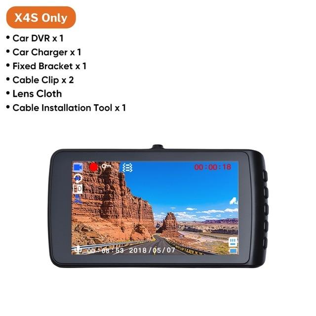 Dash Cam Car Camera DVR Driving Video Recorder Full HD Dashcam for Auto Registrator with Dual Cameras In Cars Black 1080p Box