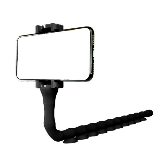 Phone Holder Multi-functional Worm Lazy Mobile Phone Bracket Octopus Triangle Mount Powerful Adsorption Home Bike Phone Stand
