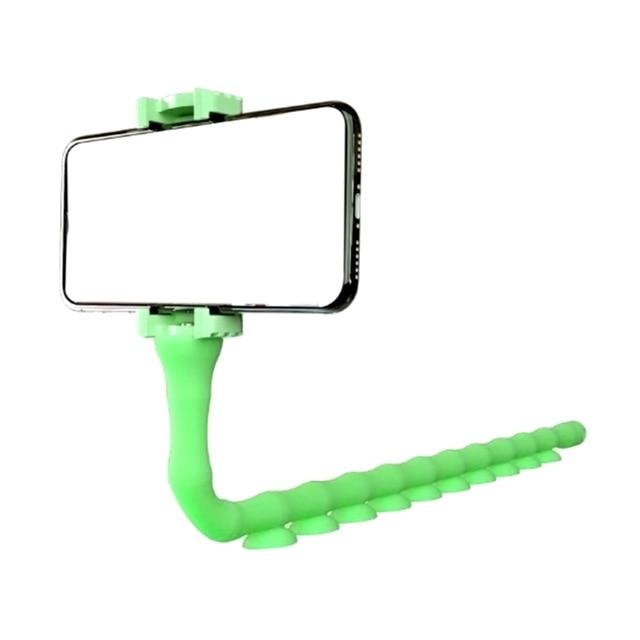 Phone Holder Multi-functional Worm Lazy Mobile Phone Bracket Octopus Triangle Mount Powerful Adsorption Home Bike Phone Stand