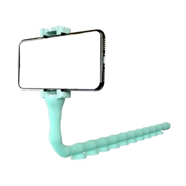 Phone Holder Multi-functional Worm Lazy Mobile Phone Bracket Octopus Triangle Mount Powerful Adsorption Home Bike Phone Stand
