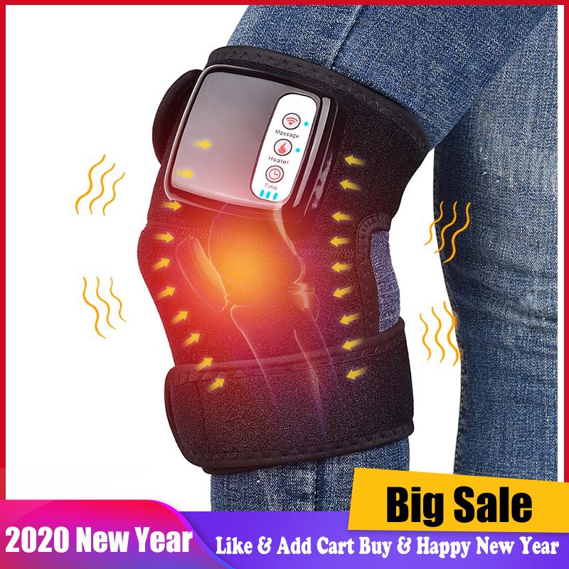 Knee Heat Massager Protable Knee Wrap Massager for Joint Pain Relief Physical Treatment Cordless & Rechargeable Health Care