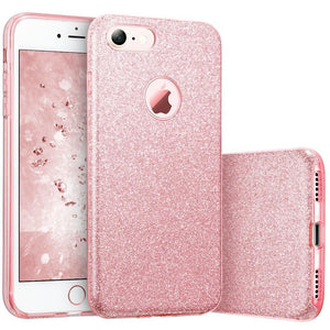 LSDI iPhone 5 5s SE Phone Case Makeup Glitter Sparkle Bling Cover for Girls Women for iPhone 6 6s 7 8 Plus X Xr Xs 11 Pro Max