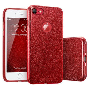 LSDI iPhone 5 5s SE Phone Case Makeup Glitter Sparkle Bling Cover for Girls Women for iPhone 6 6s 7 8 Plus X Xr Xs 11 Pro Max