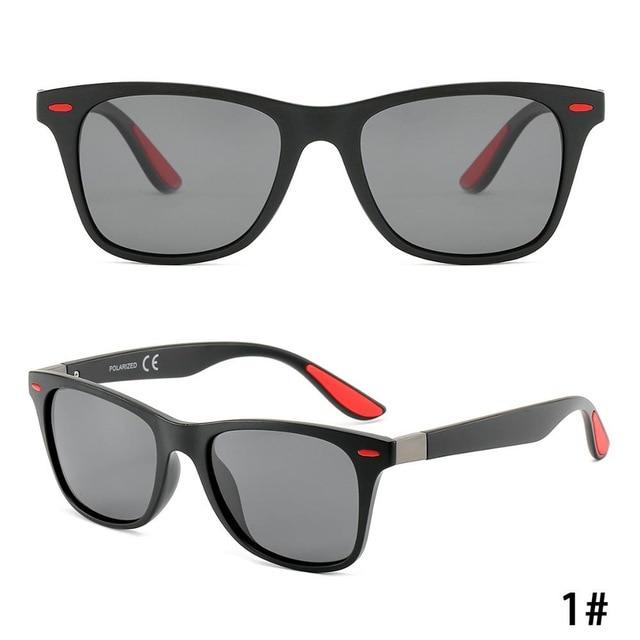 Brand Designer Men' Sunglasses Polarized Driving Eyeglasses Sun Glasses Mirror Women Rivet Mirror Glasses Square UV400