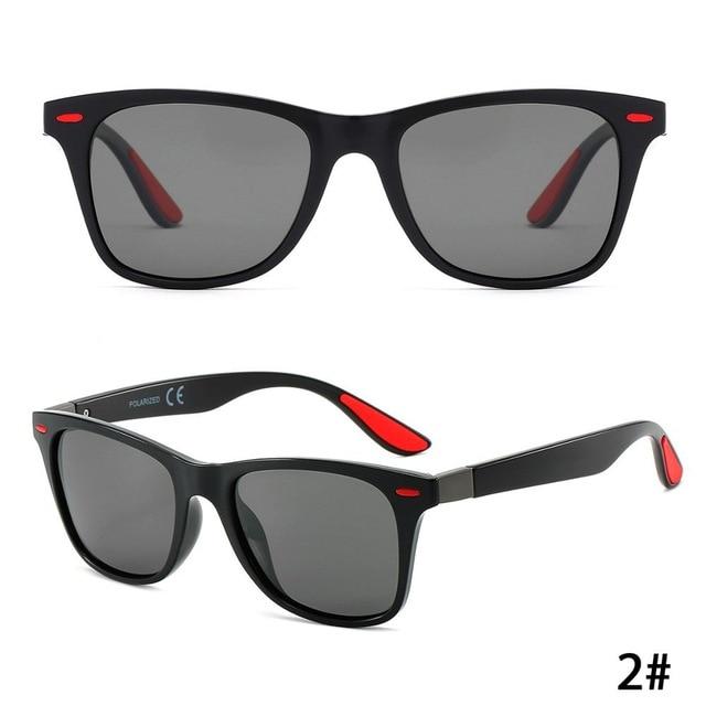 Brand Designer Men' Sunglasses Polarized Driving Eyeglasses Sun Glasses Mirror Women Rivet Mirror Glasses Square UV400