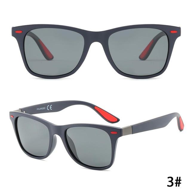 Brand Designer Men' Sunglasses Polarized Driving Eyeglasses Sun Glasses Mirror Women Rivet Mirror Glasses Square UV400