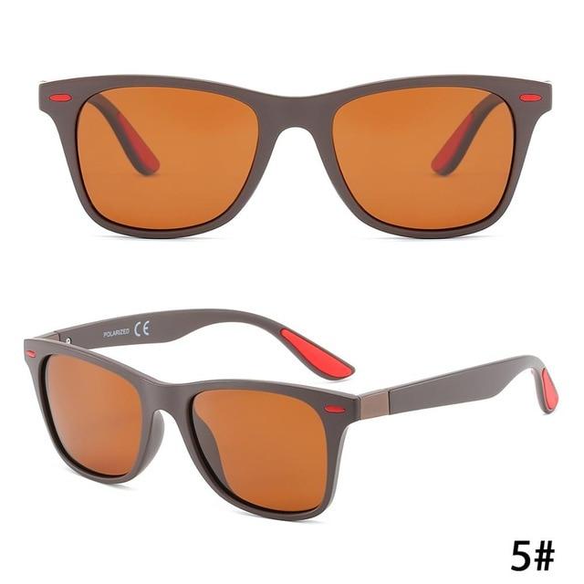 Brand Designer Men' Sunglasses Polarized Driving Eyeglasses Sun Glasses Mirror Women Rivet Mirror Glasses Square UV400