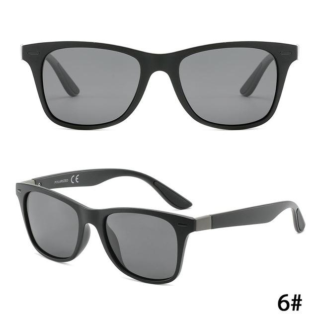 Brand Designer Men' Sunglasses Polarized Driving Eyeglasses Sun Glasses Mirror Women Rivet Mirror Glasses Square UV400