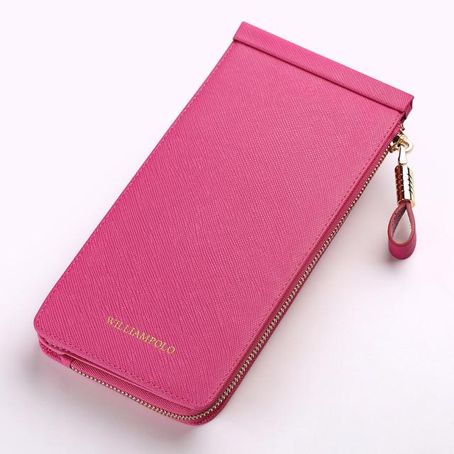 WilliamPolo New Product Long Wallet Multi-Card Holder Simple Large-Capacity Card Holder Women's Wallet Bank Card Holder P266