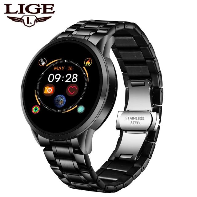 LIGE 2020 New Smart Watch Men Women Sports Watch LED screen Waterproof Fitness Tracker for Android ios Pedometer Smart Watch