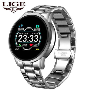 LIGE 2020 New Smart Watch Men Women Sports Watch LED screen Waterproof Fitness Tracker for Android ios Pedometer Smart Watch