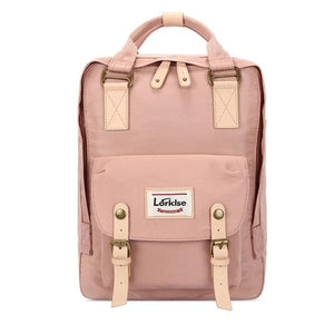 New Waterproof canvas Kids Backpack Girls For Middle School Students Travel Shoulder Backpacks Children solid color Travel Bag