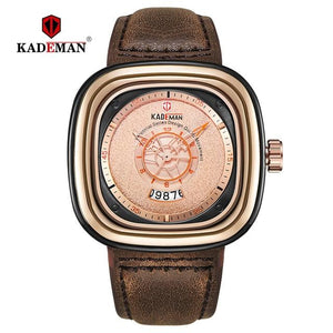 KADEMAN NEW Square Watch Men Luxury Sport Watches 2019 Starry Design Fashion Wristwatches 3TAM Business Casual Relogio Masculino