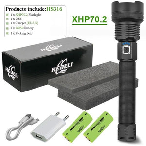 300000 lumen xhp90.2 most powerful led flashlight usb rechargeable torch xhp90 xhp50 xhp70 hand lamp 18650 Tactical flashlights