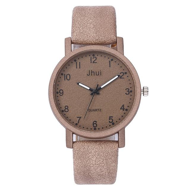 Retro Simple Women Watches Laides Casual Quartz Wrist Watch Multicolor Leather Band New Strap Watch Female Clock reloj mujer /C